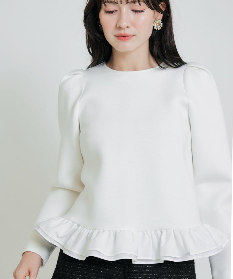 model：H155　着用サイズ：M　オフホワイト