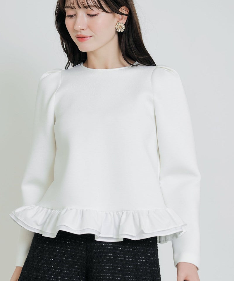 model：H155　着用サイズ：M　オフホワイト