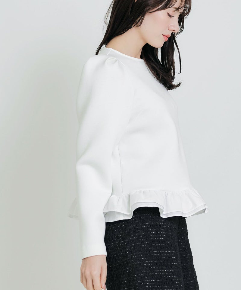 model：H155　着用サイズ：M　オフホワイト