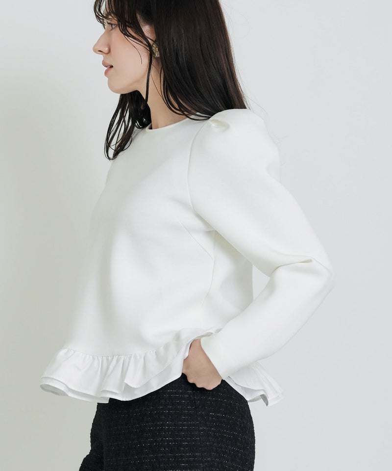 model：H155　着用サイズ：M　オフホワイト