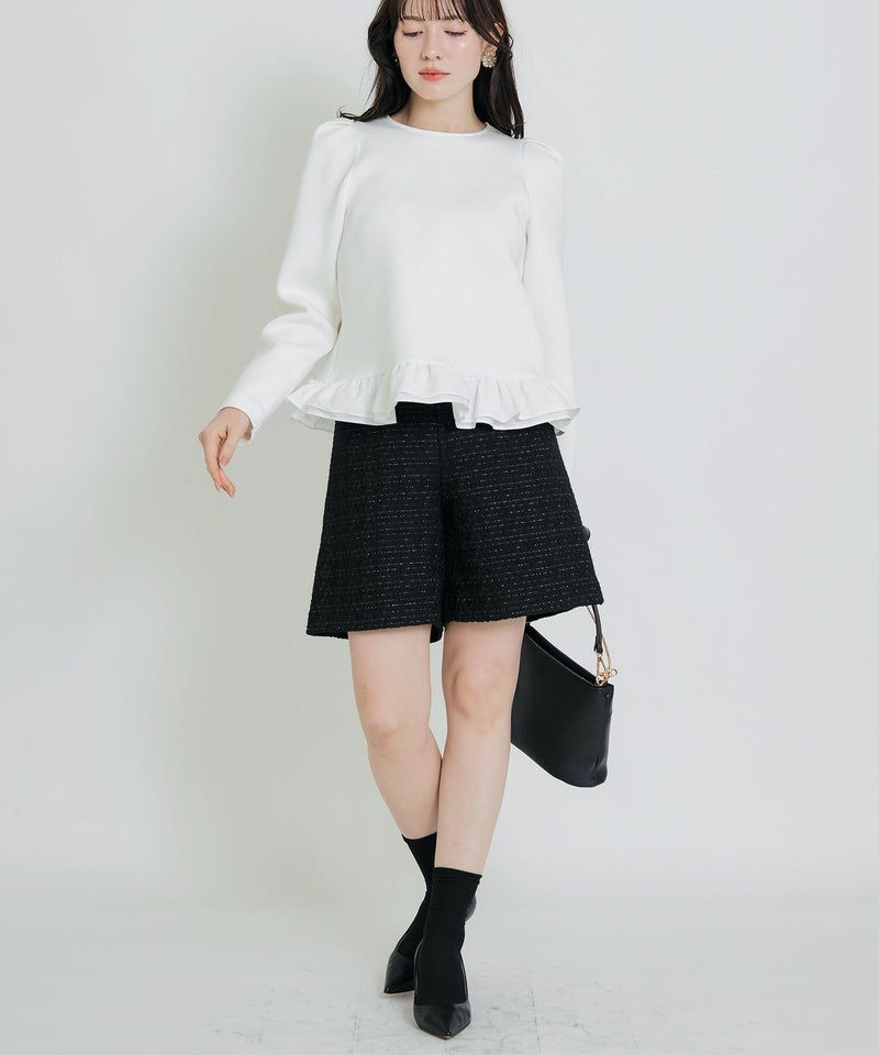 model：H155　着用サイズ：M　オフホワイト