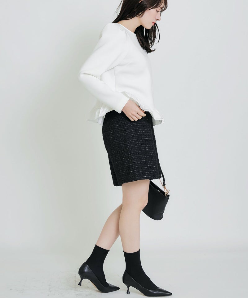 model：H155　着用サイズ：M　オフホワイト