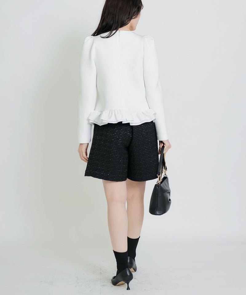 model：H155　着用サイズ：M　オフホワイト