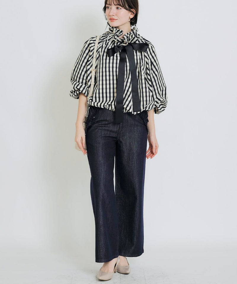 model：H155　着用サイズ：M　アイボリー