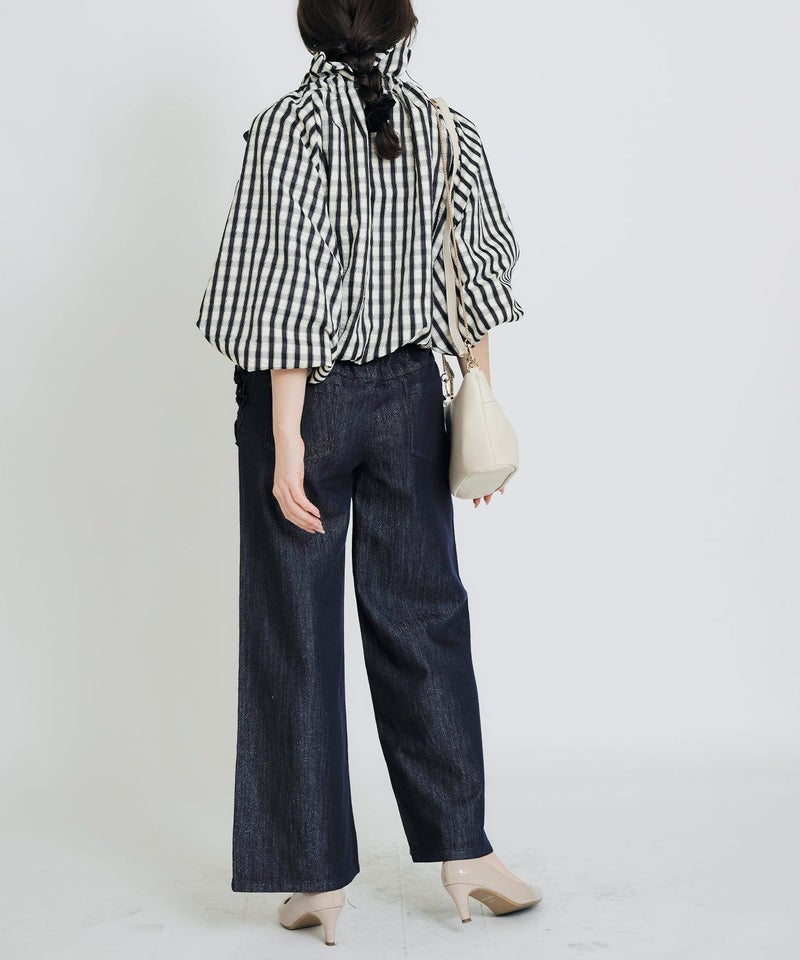 model：H155　着用サイズ：M　アイボリー