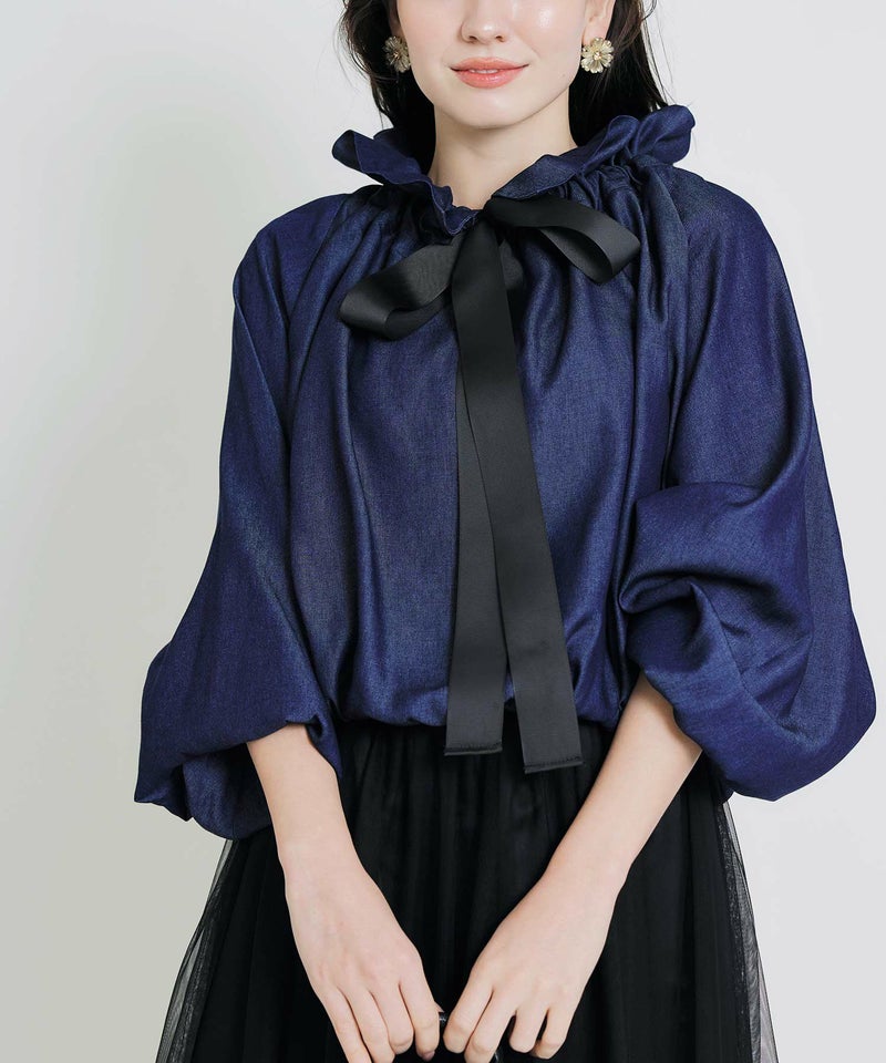 model：H155　着用サイズ：M　ネイビー