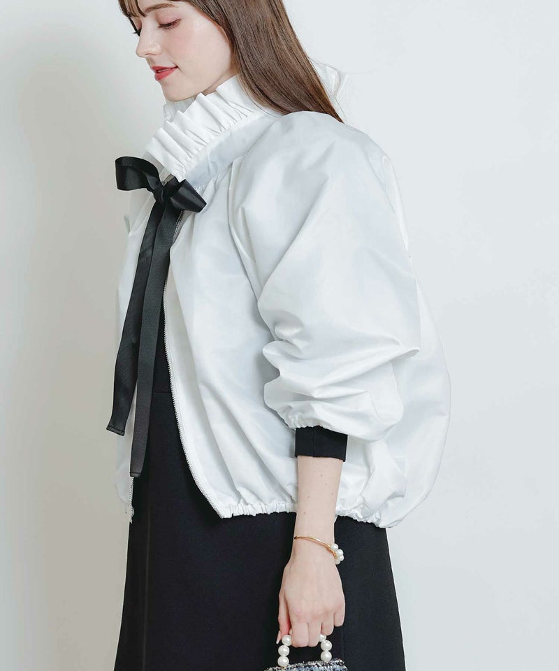 model：H160　着用サイズ：M　オフホワイト