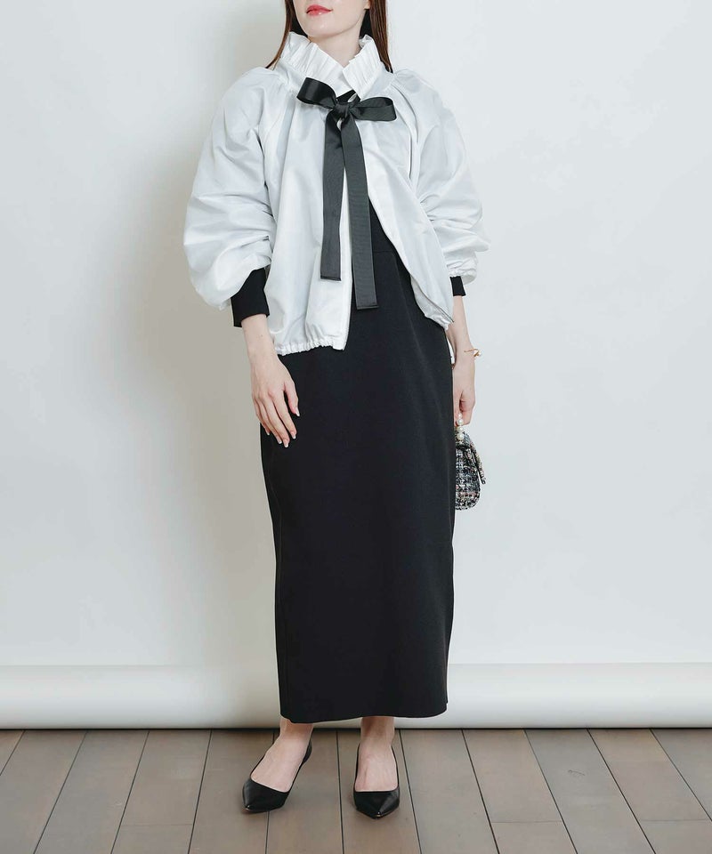 model：H160　着用サイズ：M　オフホワイト