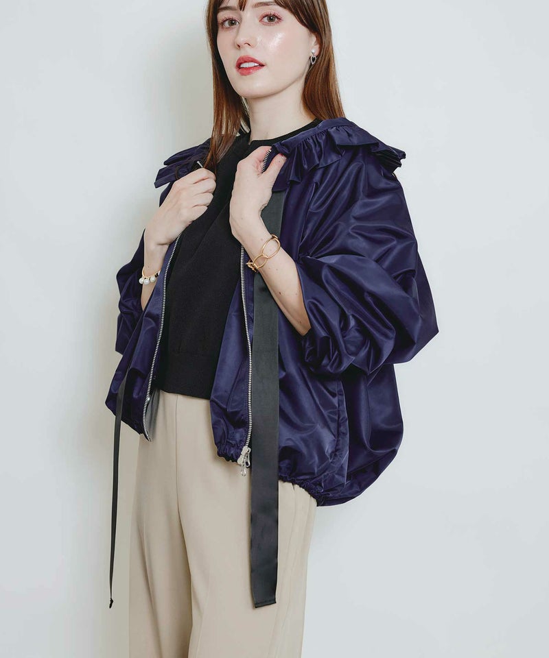 model：H160　着用サイズ：M　ネイビー