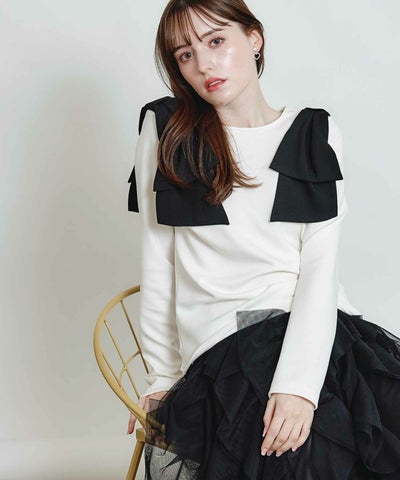 model：H160　着用サイズ：M　オフホワイト