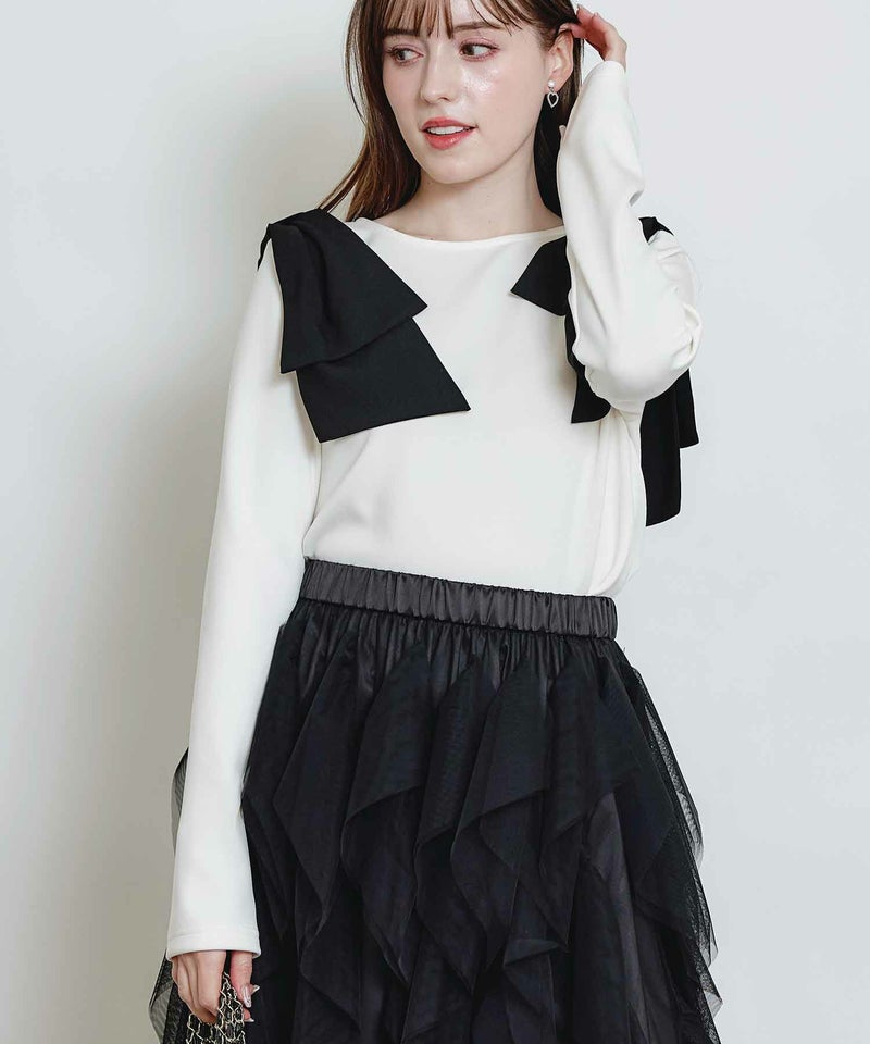 model：H160　着用サイズ：M　オフホワイト