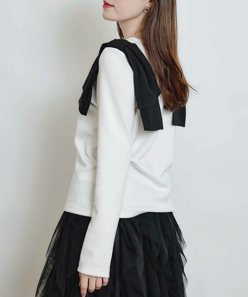 model：H160　着用サイズ：M　オフホワイト