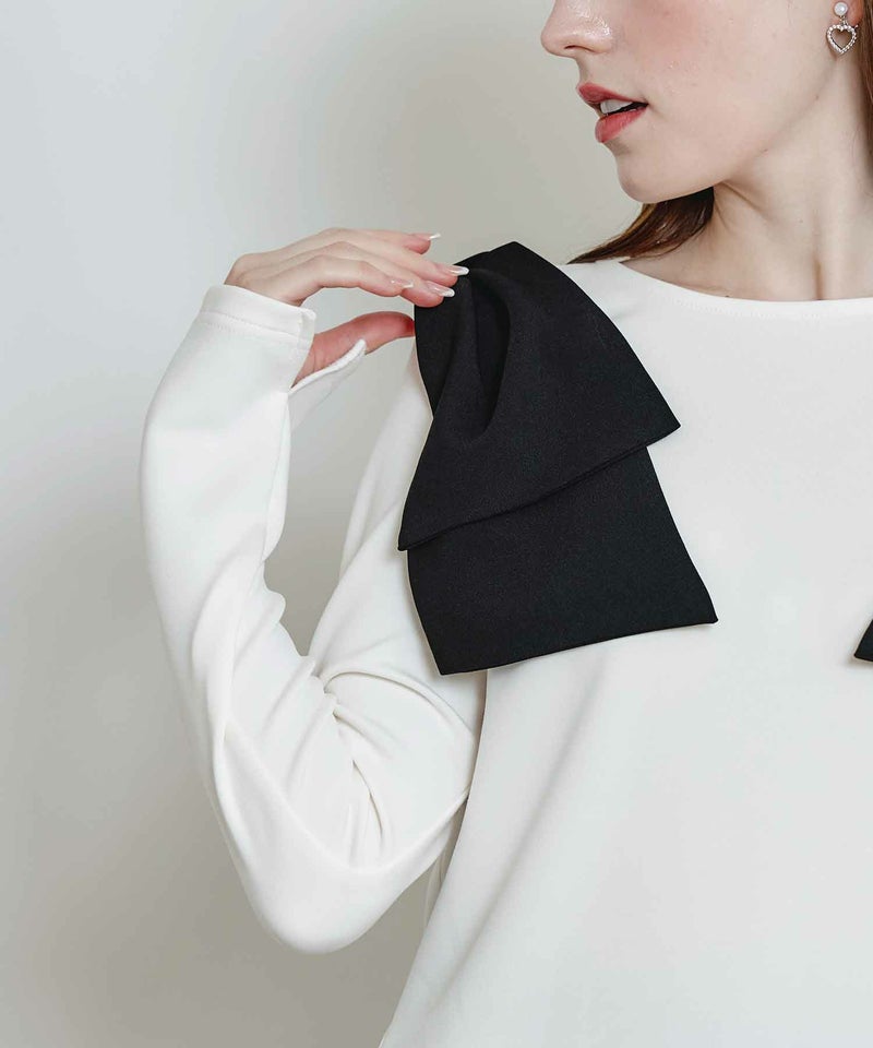 model：H160　着用サイズ：M　オフホワイト