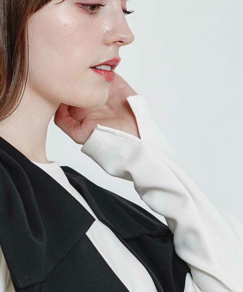 model：H160　着用サイズ：M　オフホワイト