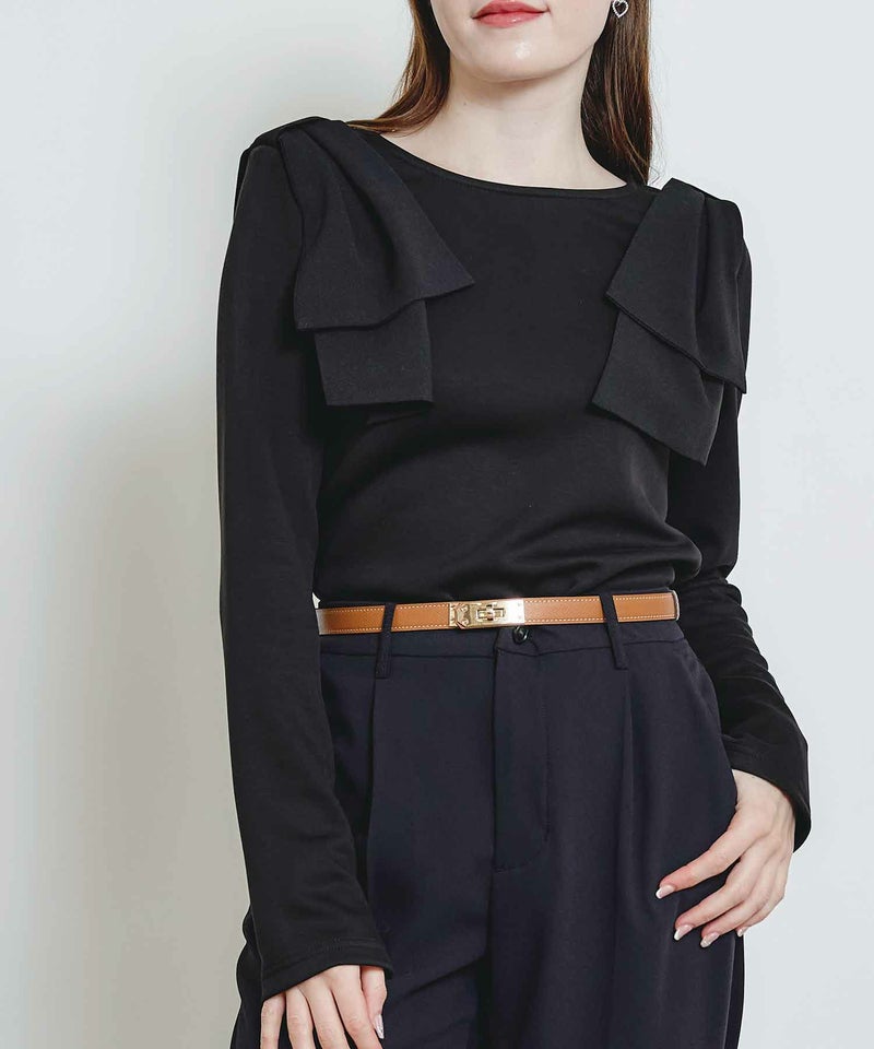 model：H160　着用サイズ：M　ブラック