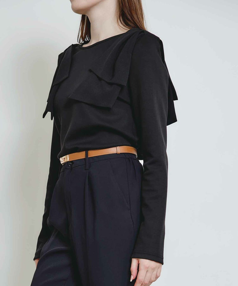 model：H160　着用サイズ：M　ブラック