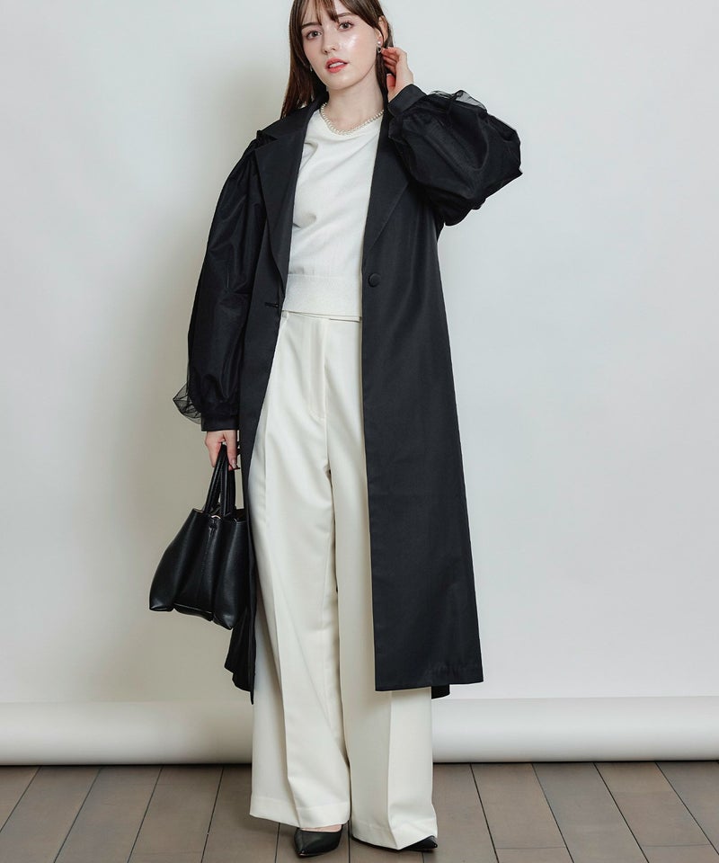 model：H160　着用サイズ：M　オフホワイト