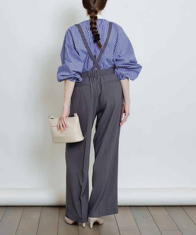 model：H160　着用サイズ：M　チャコールグレー