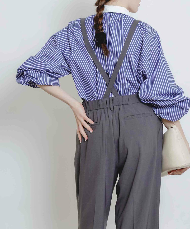 model：H160　着用サイズ：M　チャコールグレー