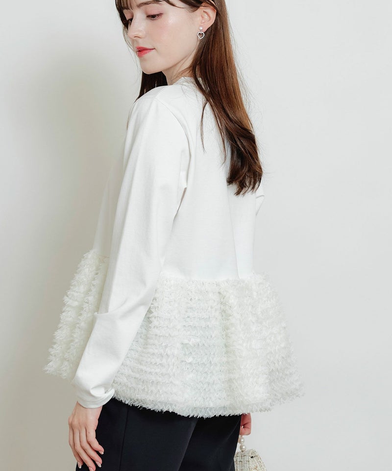 model：H160　着用サイズ：M　オフホワイト