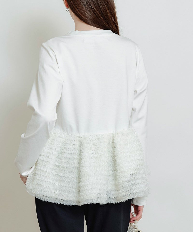 model：H160　着用サイズ：M　オフホワイト