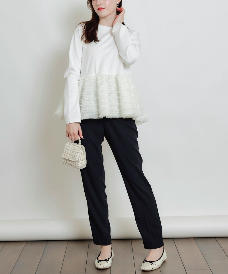 model：H160　着用サイズ：M　オフホワイト