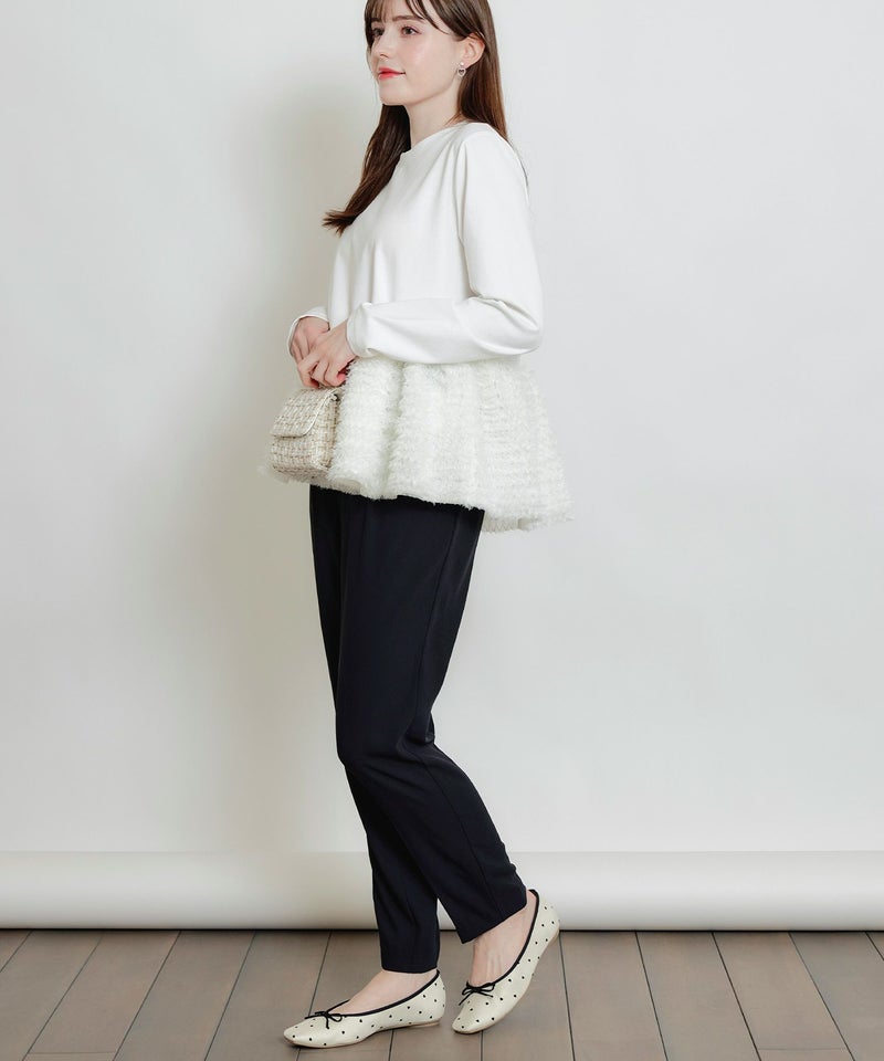 model：H160　着用サイズ：M　オフホワイト