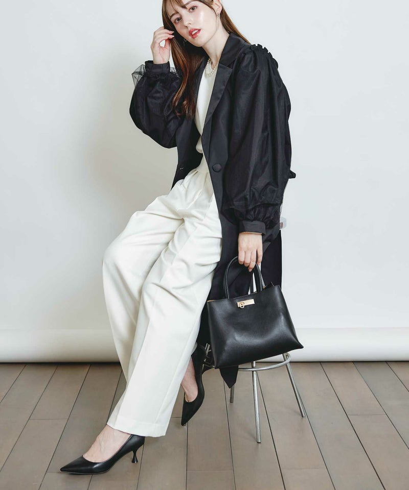 model：H160　着用サイズ：M　ブラック