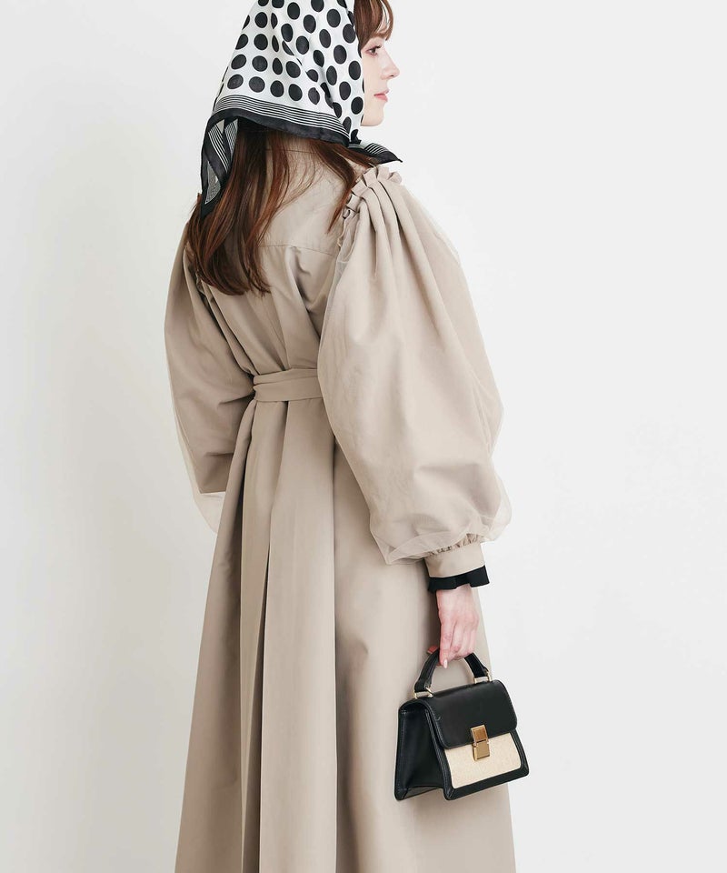 model：H160　着用サイズ：M　ベージュ