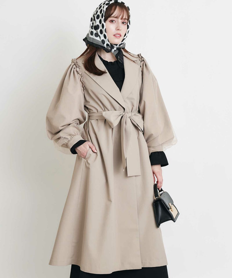 model：H160　着用サイズ：M　ベージュ