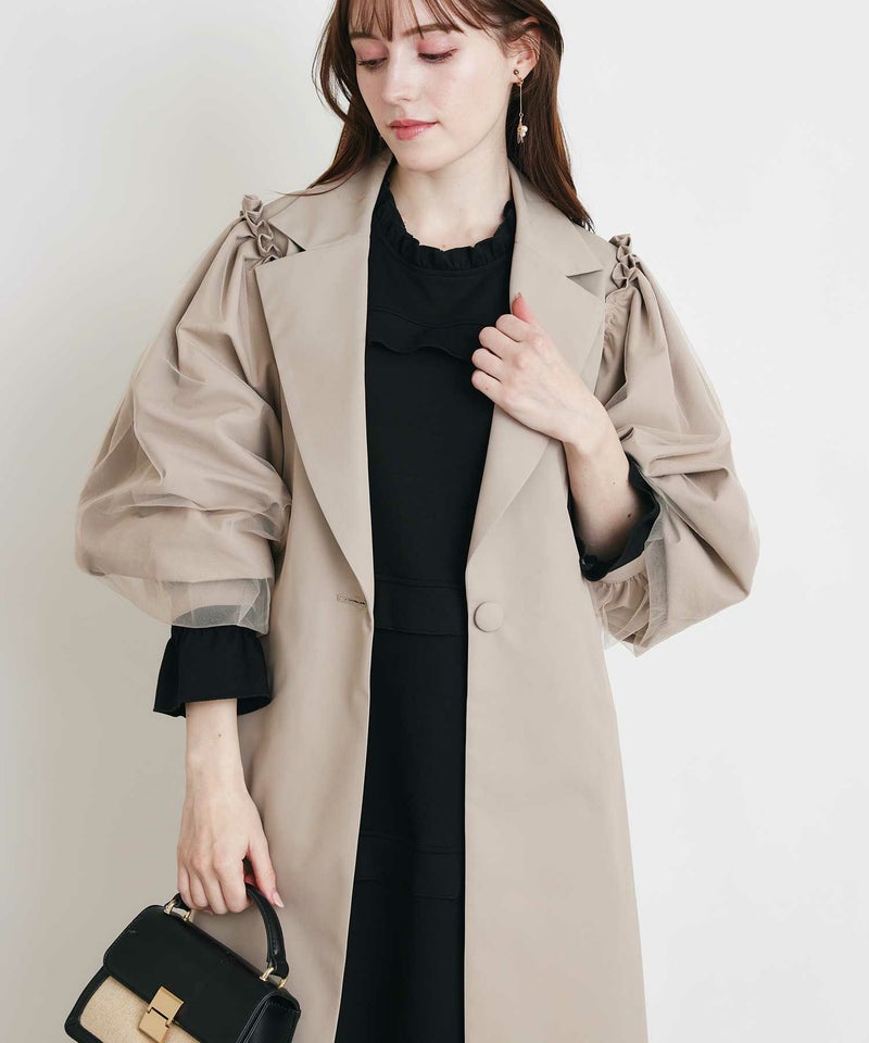 model：H160　着用サイズ：M　ベージュ