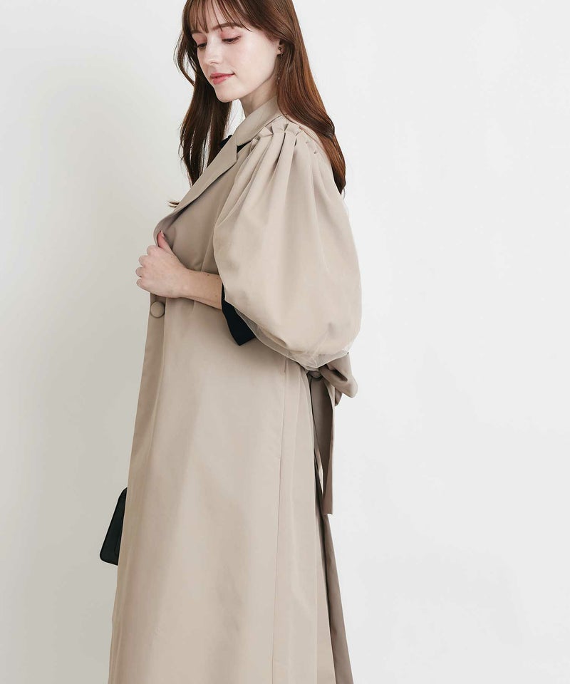 model：H160　着用サイズ：M　ベージュ