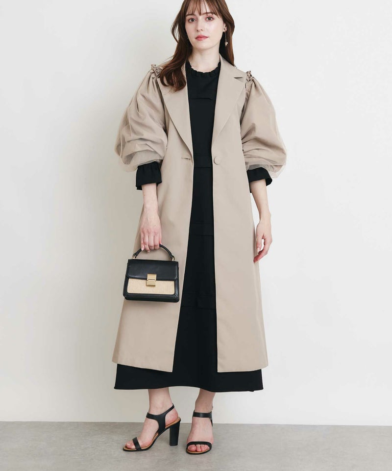 model：H160　着用サイズ：M　ベージュ