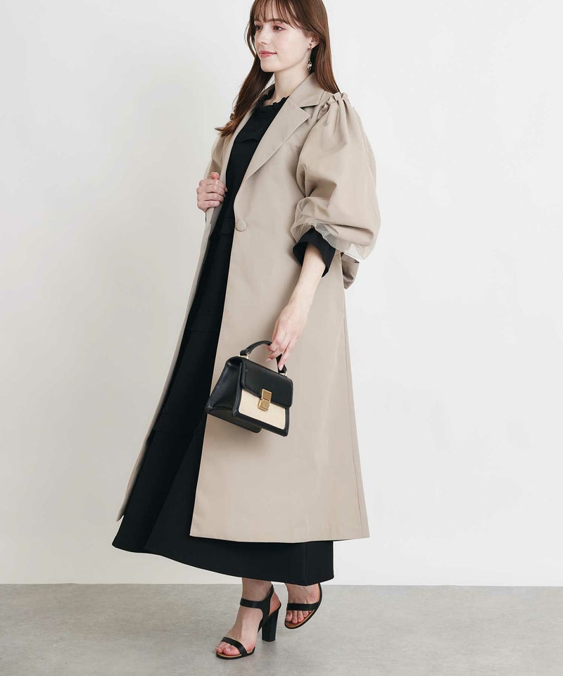 model：H160　着用サイズ：M　ベージュ