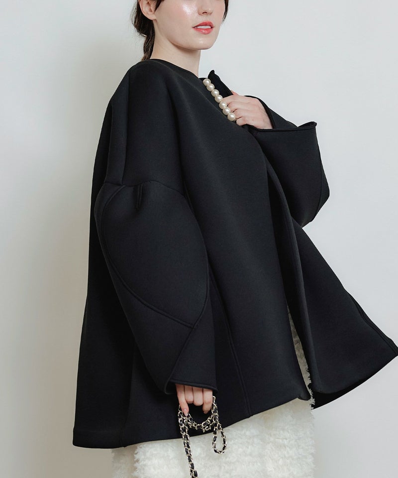 model：H160　着用サイズ：M　ブラック