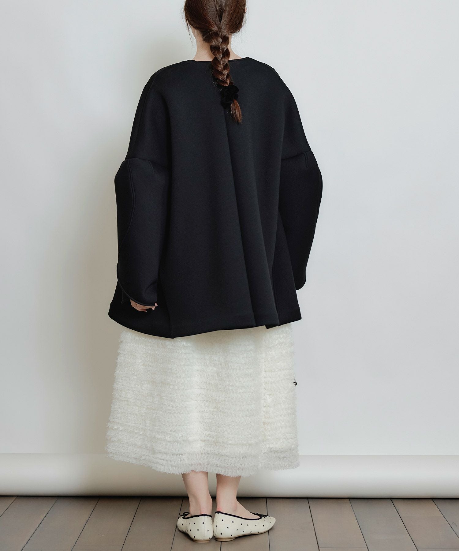 美品✨トゥービーシック現行　ダンボールラッフルスリーブ フリル　ノーカラーコート SHIPS Colors:〈手洗い可能〉ダンボール ノーカラー コート｜ SHIPS