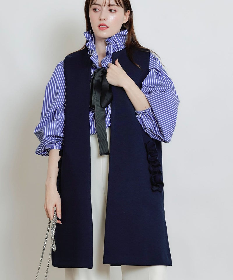 model：H160　着用サイズ：M　ネイビー