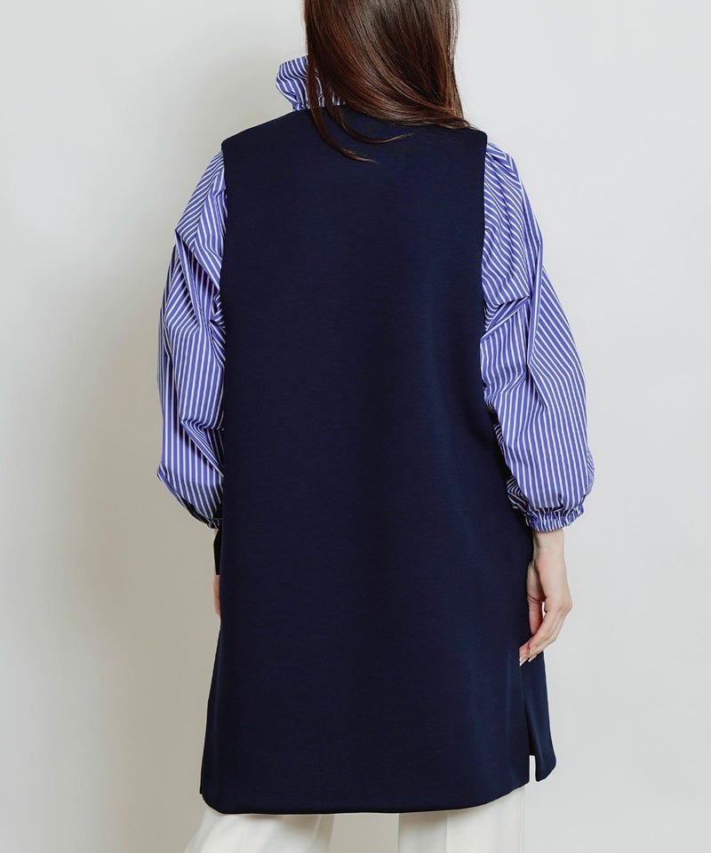 model：H160　着用サイズ：M　ネイビー