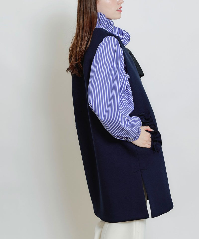 model：H160　着用サイズ：M　ネイビー