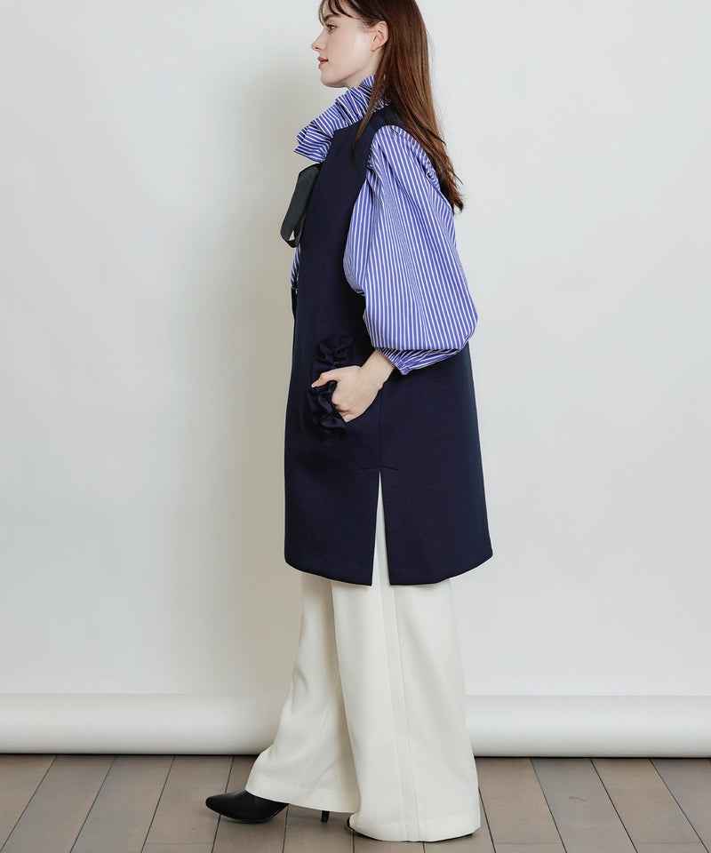 model：H160　着用サイズ：M　ネイビー