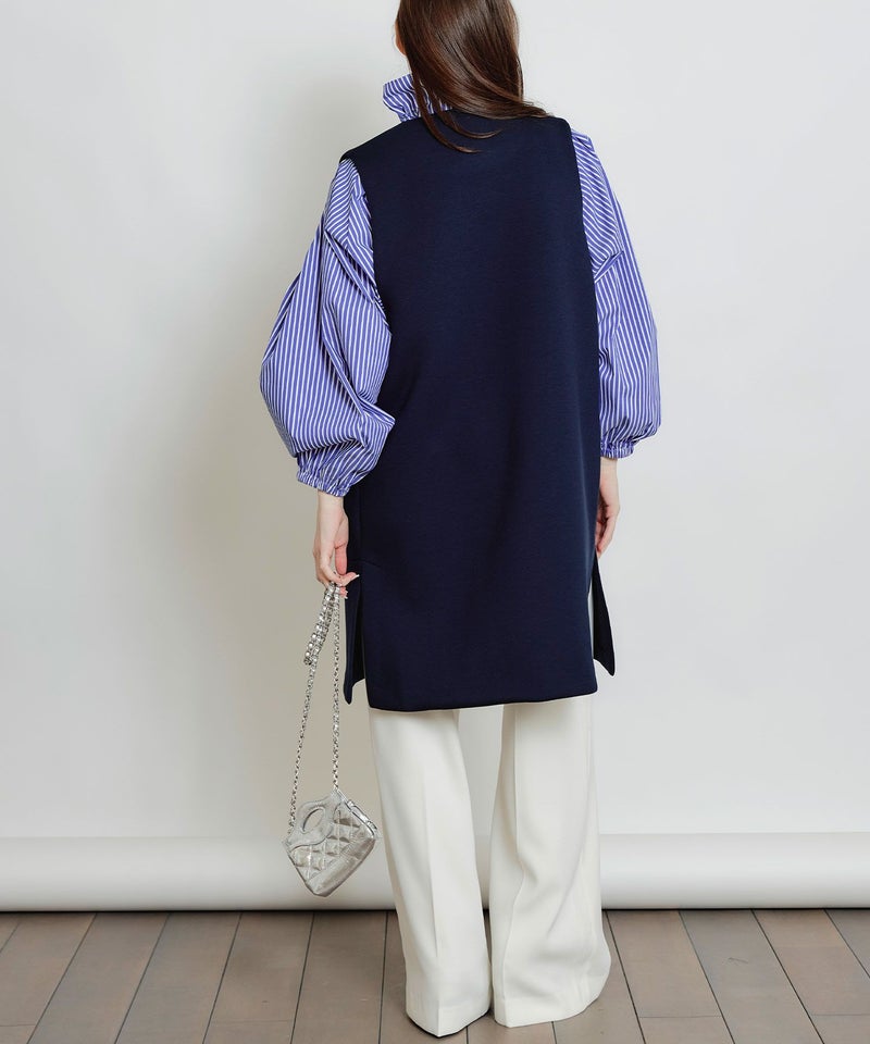 model：H160　着用サイズ：M　ネイビー