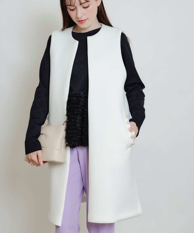 model：H160　着用サイズ：M　オフホワイト