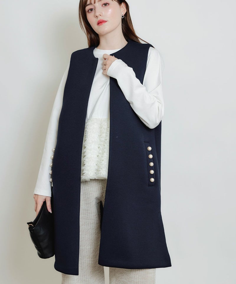 model：H160　着用サイズ：M　ネイビー