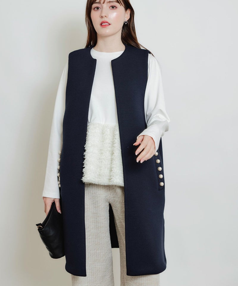 model：H160　着用サイズ：M　ネイビー