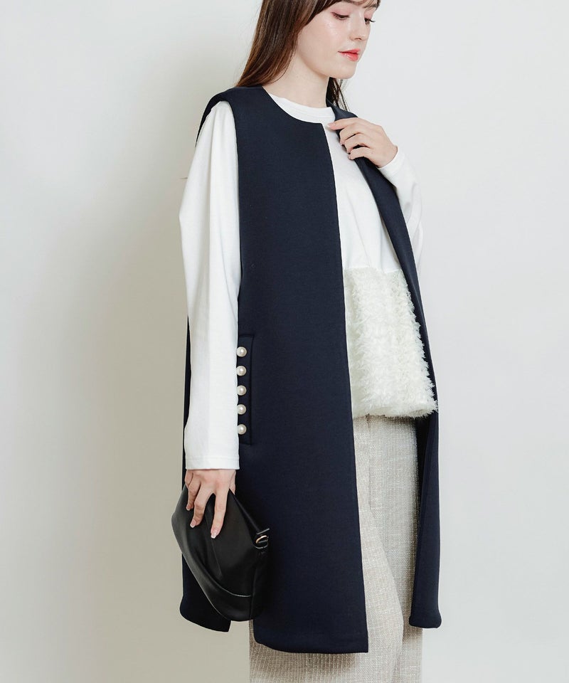 model：H160　着用サイズ：M　ネイビー