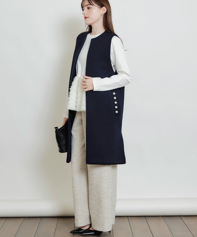 model：H160　着用サイズ：M　ネイビー