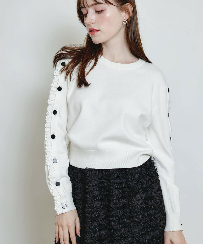 model：H160　着用サイズ：M　オフホワイト