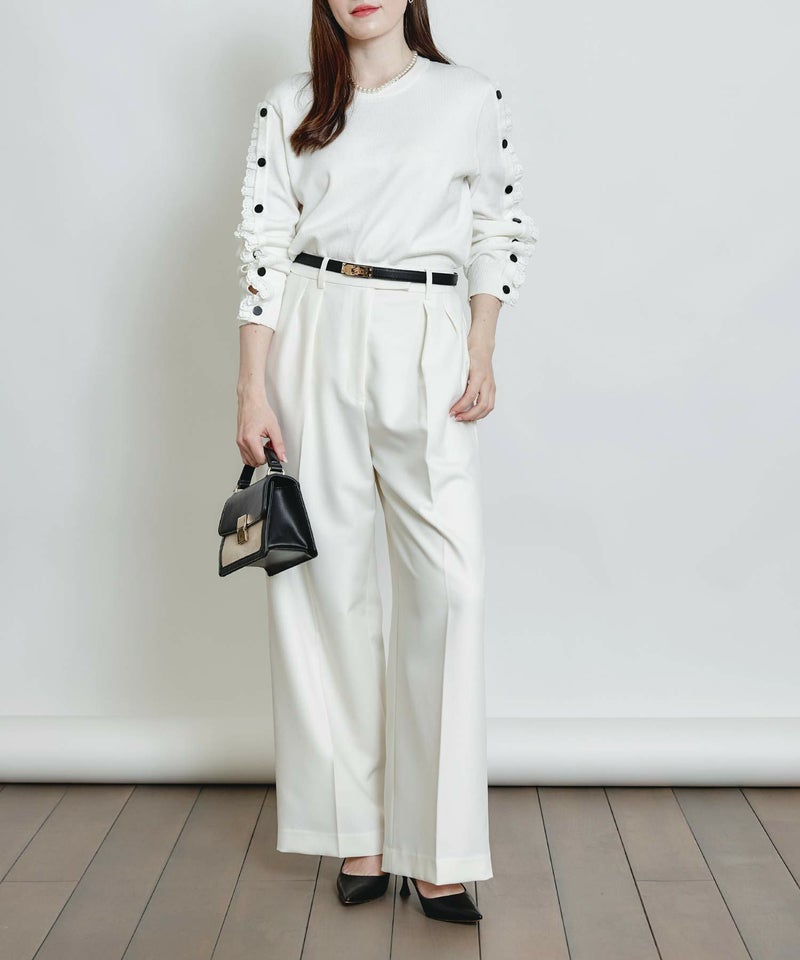 model：H160　着用サイズ：M　オフホワイト