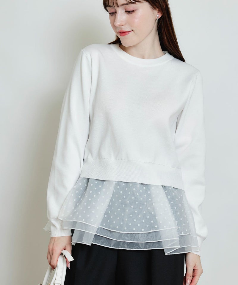 model：H160　着用サイズ：M　オフホワイト