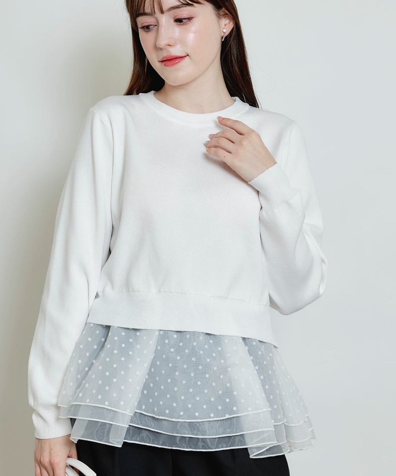 model：H160　着用サイズ：M　オフホワイト